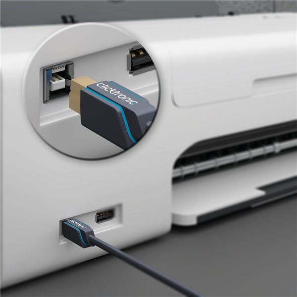 Sovitinkaapeli USB-A:sta USB-B 2.0:aan