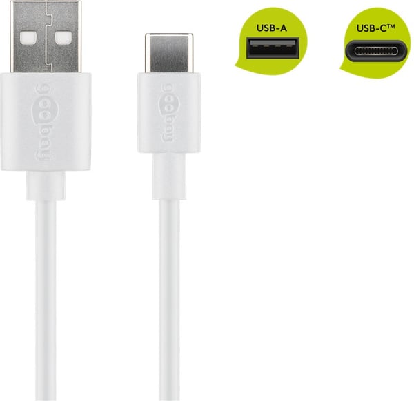 USB-C™ laddnings- och synkroniseringskabel (USB-A > USB-C™)