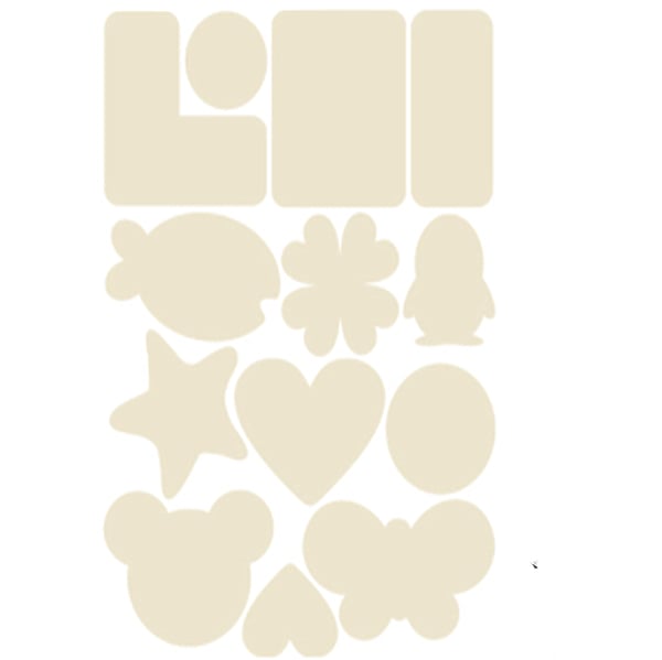 Selvklebende lapp for klutreparasjon Nylon Beige 5-ark