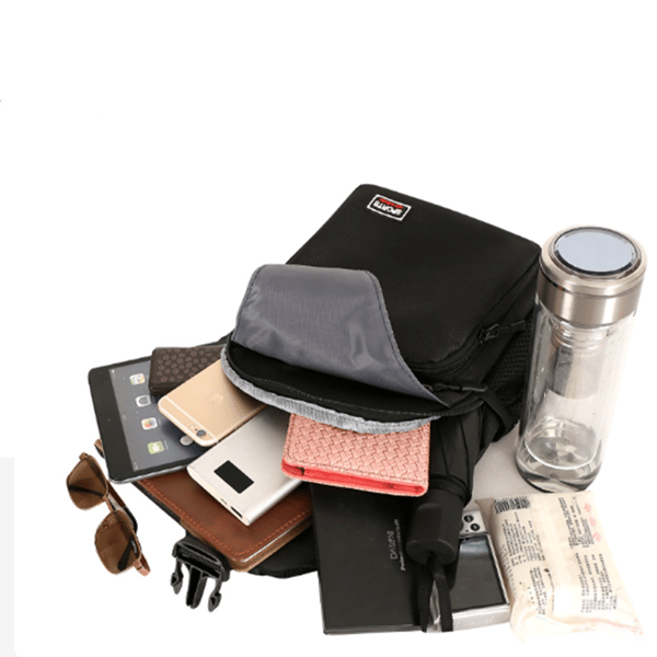 Multifunksjonell crossbody bag ryggsekk Black