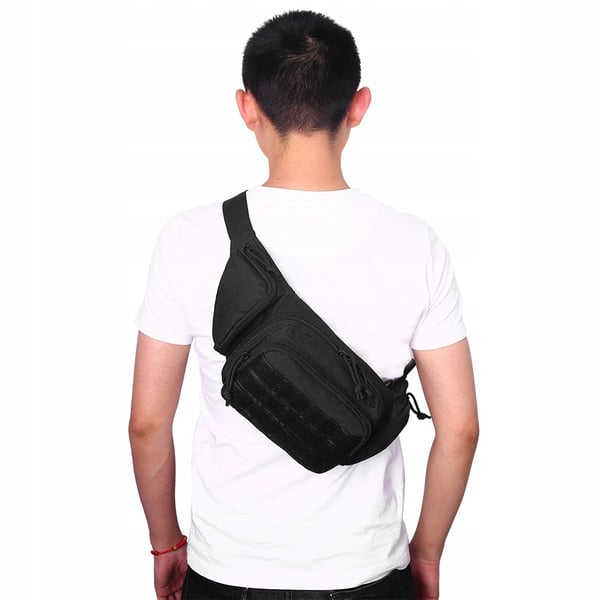 outdoor taljetaske 800D Oxford-Nylon Sort