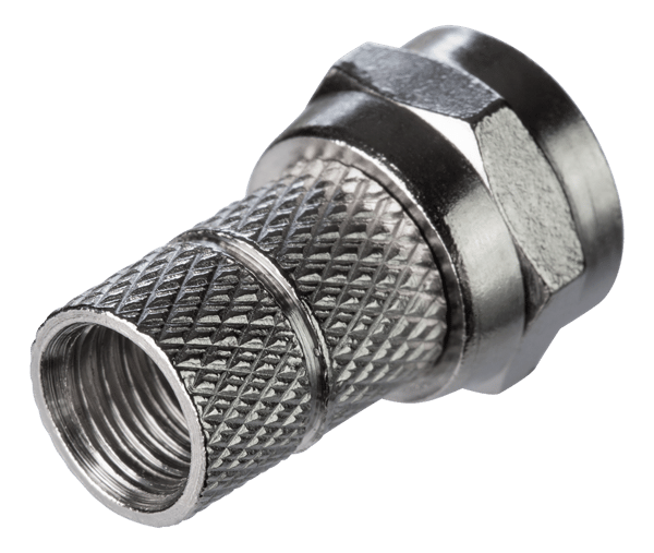 F-connector, male, 6.2mm RG59/antenna cable, screw mount, go