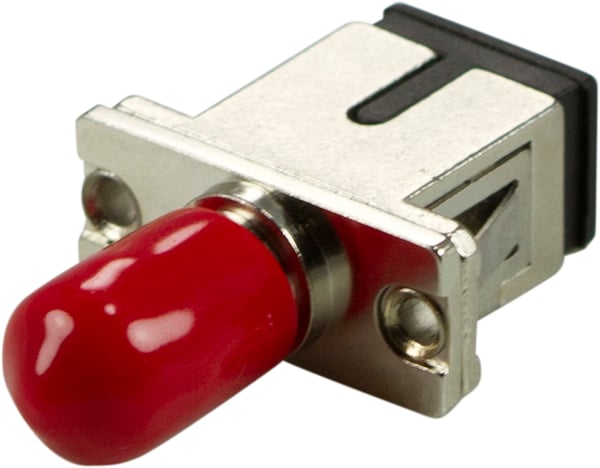 Fiber coupler snap-in, 1xSC-ST, Mutlimode, simplex, metal