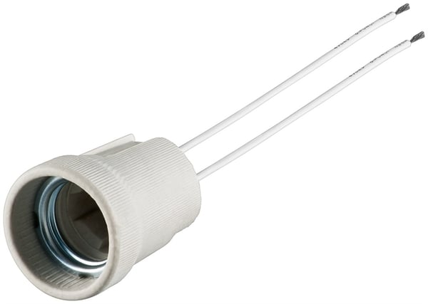 E27 lampeholder med dobbel spor