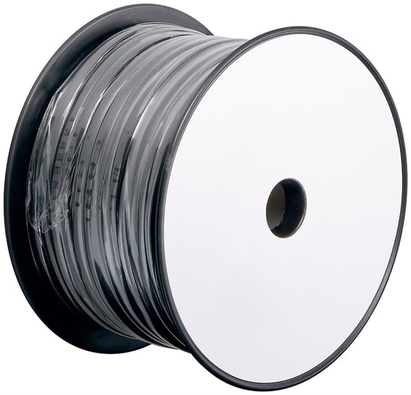 Flat telefonkabel 6-leder, 100 m rull, AWG 28, CCA (kobberlaminert aluminium)