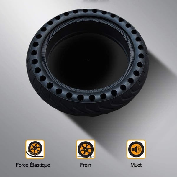 8,5 tommer honeycomb solid dæk kompatibelt med Xiaomi M365 el-løbehjul - punkteringssikker og stødabsorberende 2-pack