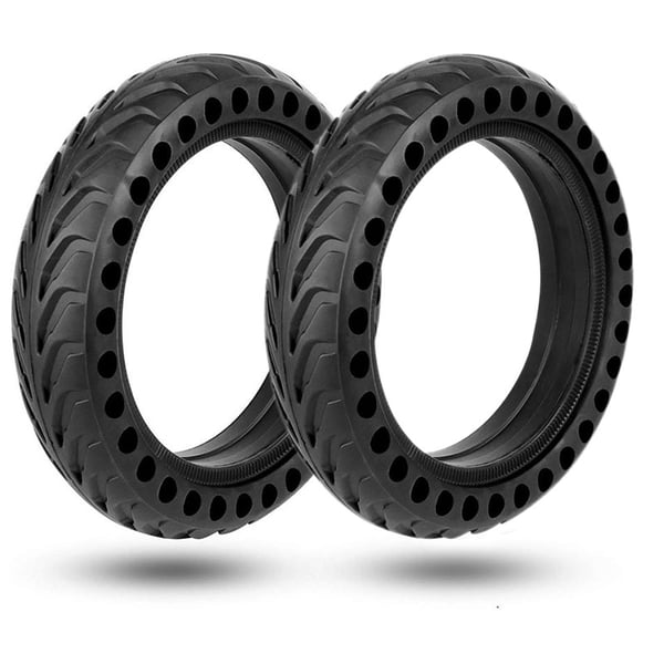 8,5 tommer honeycomb solid dæk kompatibelt med Xiaomi M365 el-løbehjul - punkteringssikker og stødabsorberende 2-pack