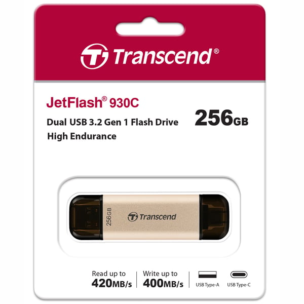 USB-minne JF930C 2-i-1 (USB3.2 / USB-C) 256 GB