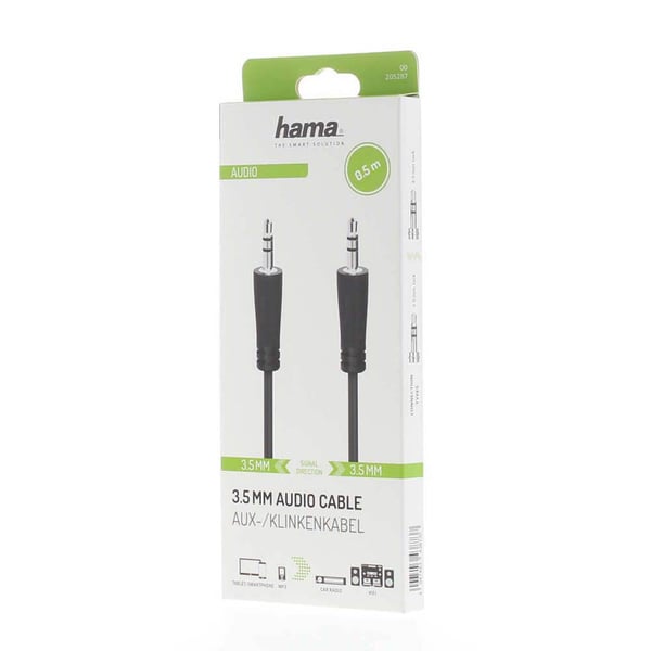 Kabel Ljud 3.5mm-3.5mm 0.5m