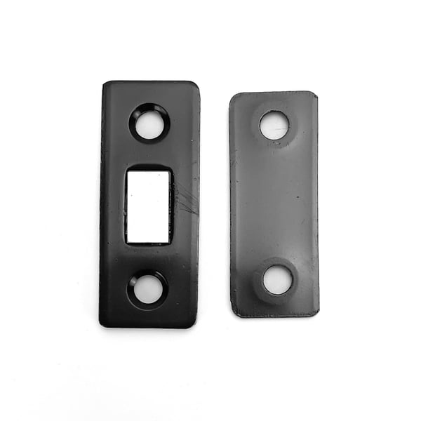 Magnetisk lås / usynlig magnetisk dørlås 2 sæt Rustfrit stål Black