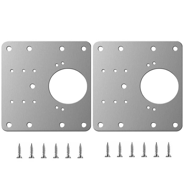 Hengselplate i rustfritt stål for reparasjoner, 9x9 cm 2-pack