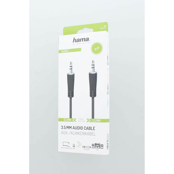 Kabel Ljud 3.5mm-3.5mm 3.0m