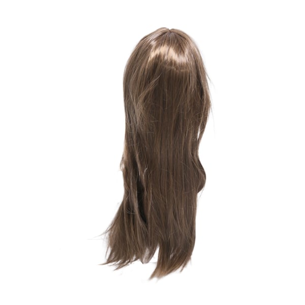 Lang rett parykk for kvinner Syntetisk Lys brun 65 cm
