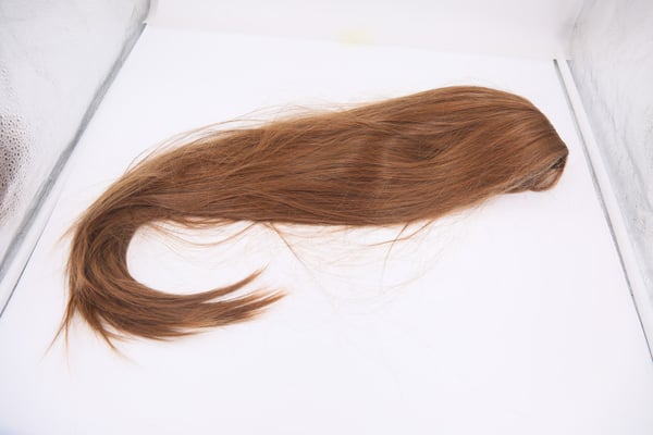 Lang rett parykk for kvinner Syntetisk Lys brun 65 cm