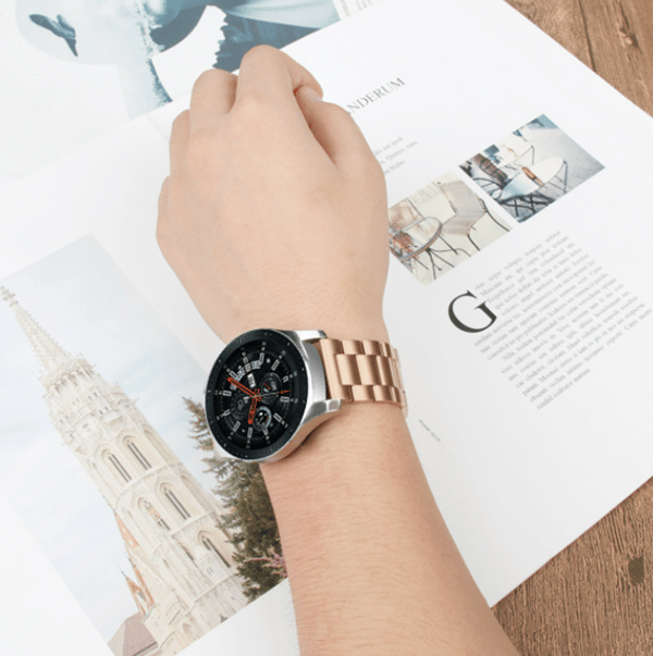 Rem kompatibel med Huawei Watch GT rustfrit stål guld