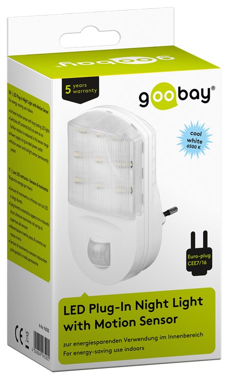LED nattlys med bevegelsesdetektor