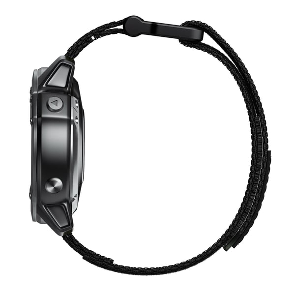 Urrem 22 mm til Garmin Fenix 5/6/7 Forerunner Approach Nylon Black