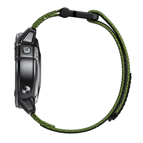 Urrem 22 mm til Garmin Fenix 5/6/7 Forerunner Approach Nylon Green