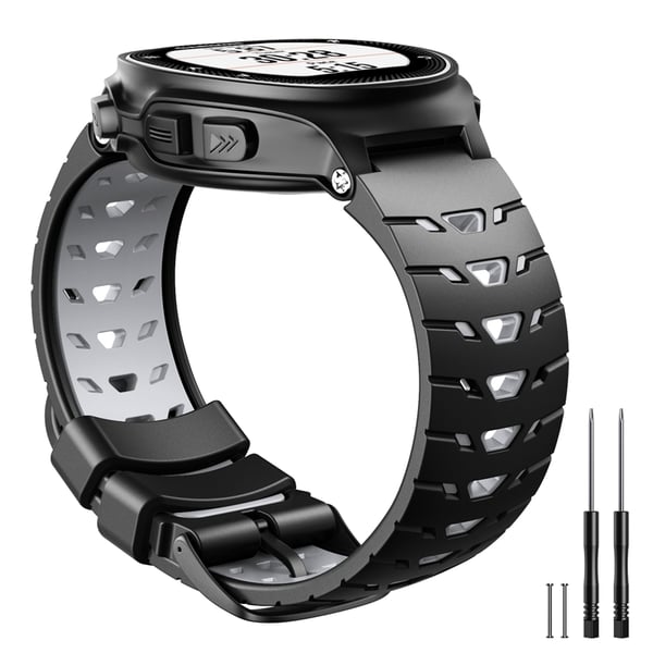 Klokkereim til Garmin Forerunner 630 Silikon Svart/Grå