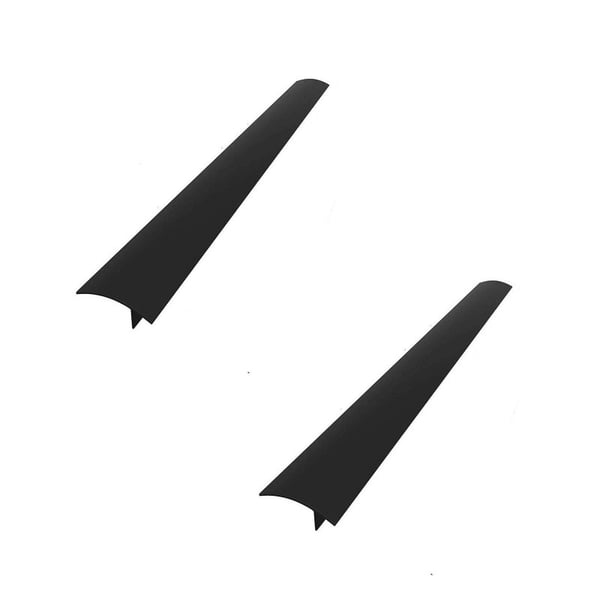 List som holder rent mellom komfyr og skap 61,5 cm, sort 2-pack