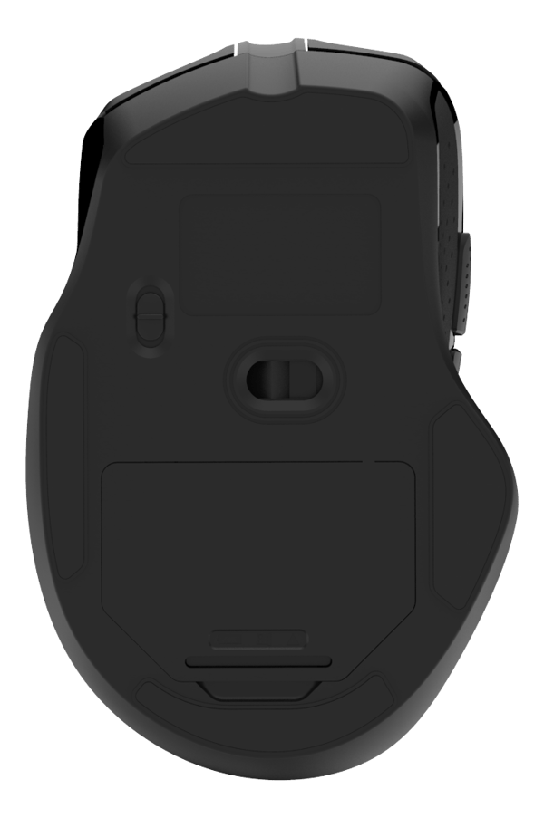 Wireless silent office mouse USB receiv 2400DPI 6button blck