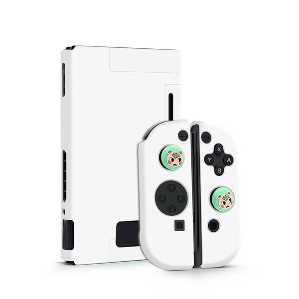Dockbart deksel som er kompatibelt med Nintendo Switch PC White
