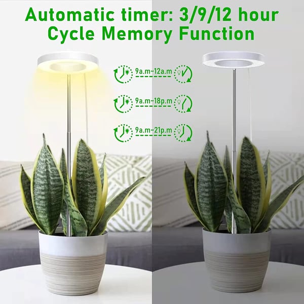 Plantebelysning for potteplanter varmhvitt / hvitt