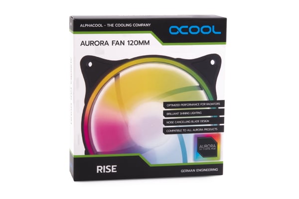 Alphacool Rise Aurora Datorväska Fan 12 cm Vit 1 styck