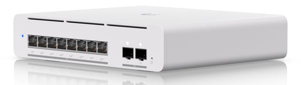 Ubiquiti Kompakt professionel 8-port, Layer 3 EtherlightingT PoE++ switch med (8) 10 GbE (USW-PRO-XG-8-POE)