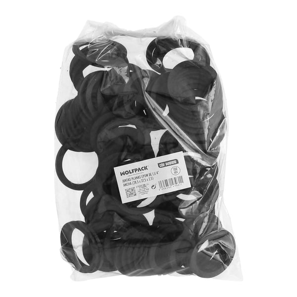 Wolfpack Junta Plana Ancha 1 1/4' 28,5 x 37,5 x 2,5 Mm Bolsa 100 Unidades