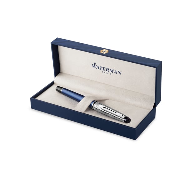 Waterman Expert Deluxe fyldepen Blå, Metallic 1 stk