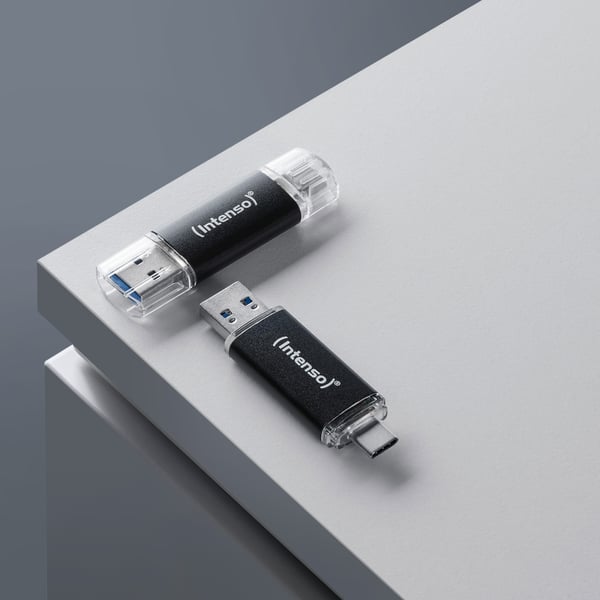 Intenso Twist Line USB-muisti 128 GB USB Type-A / USB Type-C 3.2 Gen 1 (3.1 Gen 1) Antrasiitti