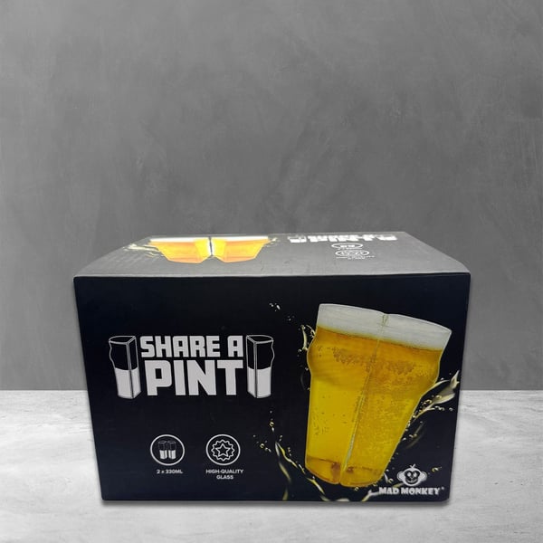 Mad Monkey Share a Pint Set Ölglas