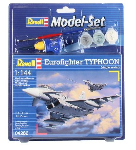 Revell Eurofighter Typhoon Luftfarkostmodell med fast vinge Monteringssats 1:144