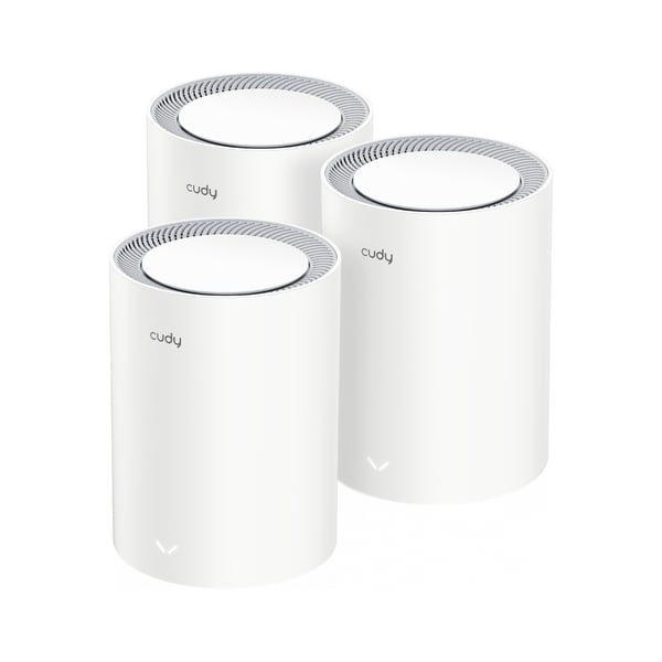 Miniatyrbillede 1 af 4: Cudy AX3000 Wi-Fi 6 Mesh 2.5G Solution Dual-band (2,4 GHz / 5 GHz) Wi-Fi 6 (802.11ax) Hvid Intern
