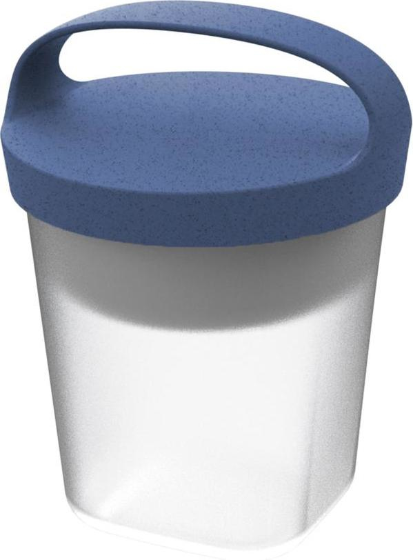 koziol Buddy Organic Frokostbeholder 0,5 L Plast Blå, Hvid 1 stk