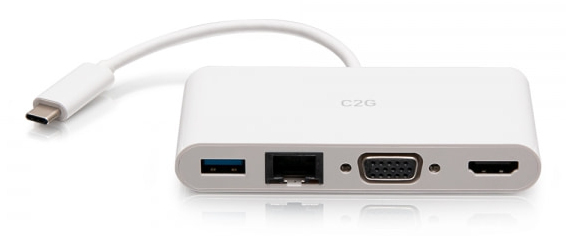 Pikkukuva 2 / 3: C2G C2G29829 Langallinen USB 3.2 Gen 1 (3.1 Gen 1) Type-C Valkoinen