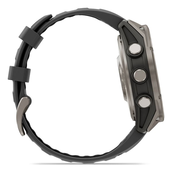 Miniatyrbild 12 av 13: Garmin fēnix 8 Pro 3,56 cm (1.4") AMOLED 47 mm Digital 454 x 454 pixlar Pekskärm grafit, Titan Wi-Fi GPS