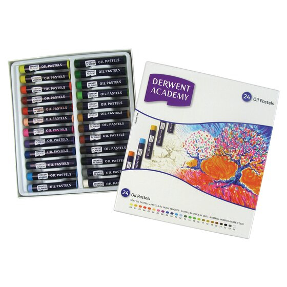 Derwent Academy Olie pastel Flerfarvet 24 stk