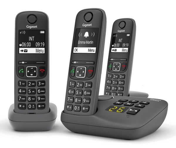 Gigaset AE690A Analog telefon/DECT-telefon Namn och uppringnings-ID Antracit