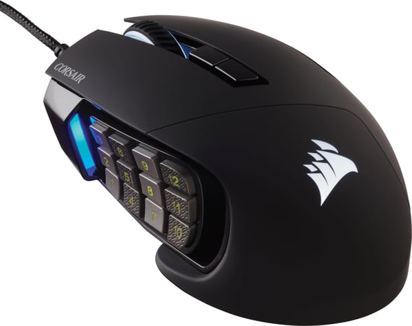 Pikkukuva 1 / 9: Corsair Scimitar RGB Elite hiiri Pelaaminen Oikeakätinen USB A-tyyppi Optinen 18000 DPI
