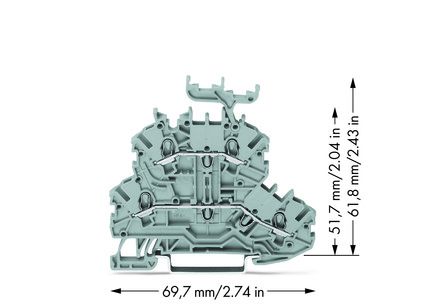 Miniatyrbillede 2 af 3: Wago 2000-2231 termisk blok Grå