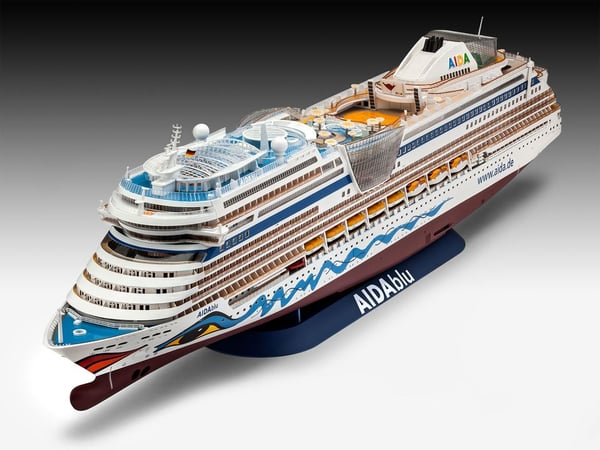 Miniatyrbild 2 av 11: Revell AIDAblu Passagerarskeppsmodell Monteringssats 1:400