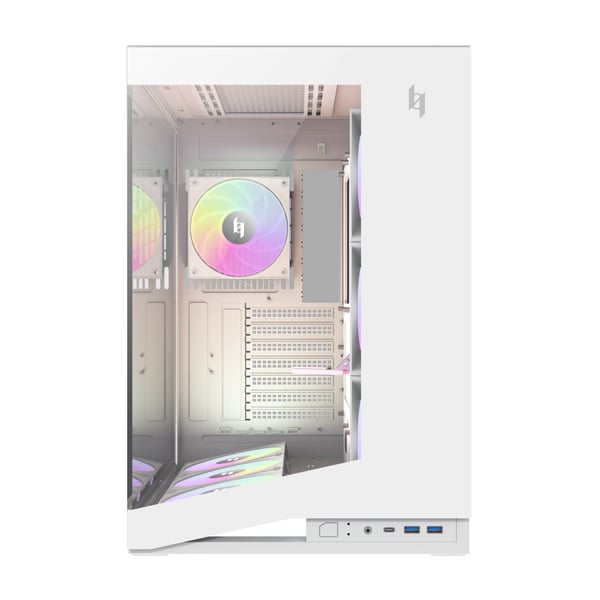 Pikkukuva 1 / 11: GameMax NEX C56 WH tietokonekotelo Midi Tower Valkoinen