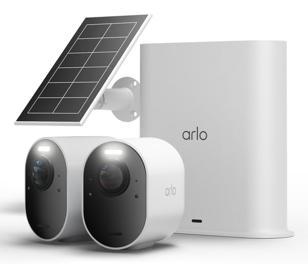 Miniatyrbillede 2 af 2: Arlo Ultra 3 Security Camera 2-cam kit + Solar Panel IP-sikkerhedskamera Udendørs 3840 x 2160 pixel Loft/væg