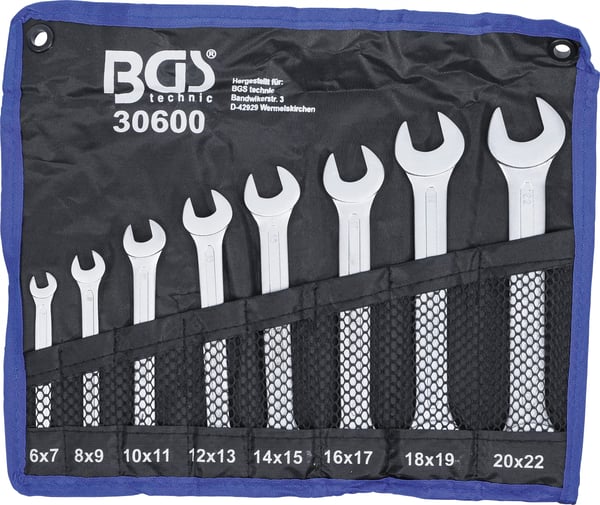 BGS technic Double Open End Spanner Set