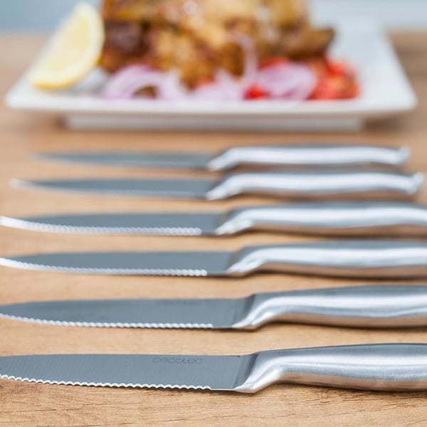 Miniatyrbild 5 av 5: Cecotec 01025 bordskniv 6 styck Rostfritt stål Grillkniv