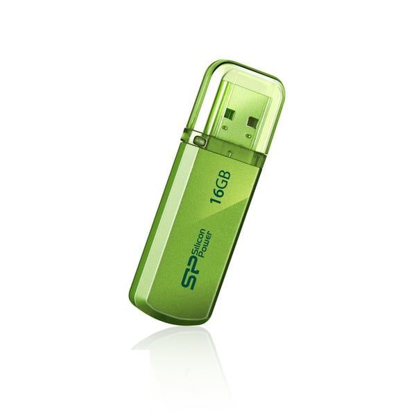 Pikkukuva 1 / 2: Silicon Power Helios 101 USB-muisti 16 GB USB A-tyyppi 2.0 Vihreä