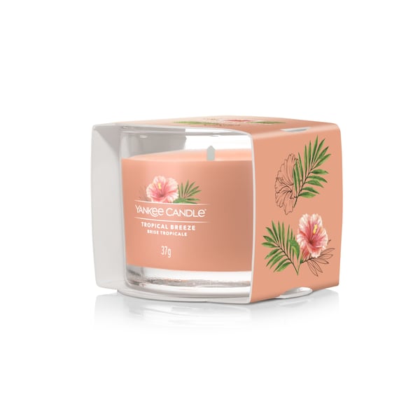 Miniatyrbillede 2 af 3: Yankee Candle Tropical Breeze vokslys Rund Tropisk Fersken 1 stk