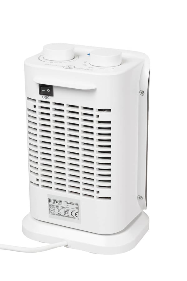 Miniatyrbillede 2 af 5: Eurom Sub-heat 1500 Indendørs Hvid 1500 W Blæser med elektrisk områdevarmer